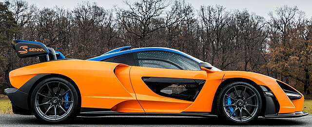 McLaren SENNA °MSO°1 OF 500°ORANGE/BLUE°++