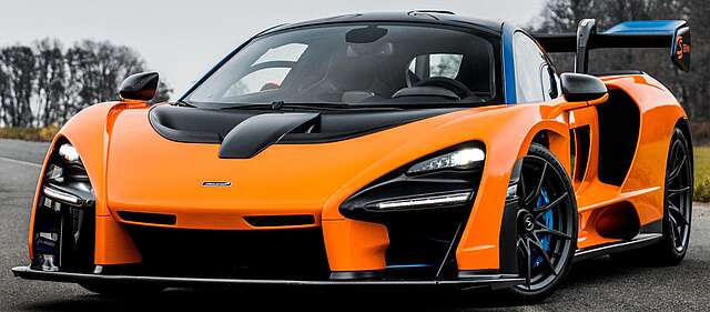 McLaren SENNA °MSO°1 OF 500°ORANGE/BLUE°++