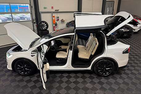Tesla Model X MODEL X PALLADIUM | FULL SELF DRIVE | CREAM|