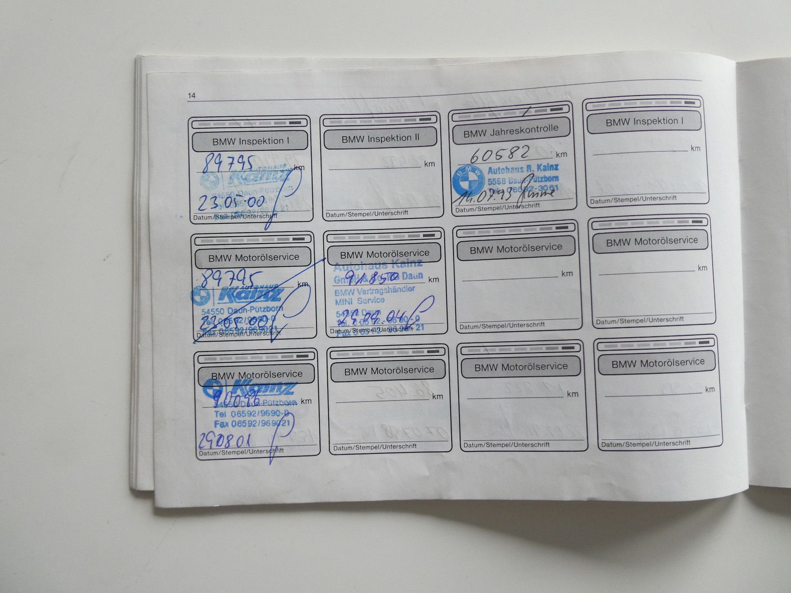 BMW 850 850i (E31), deutsche Erstauslieferung