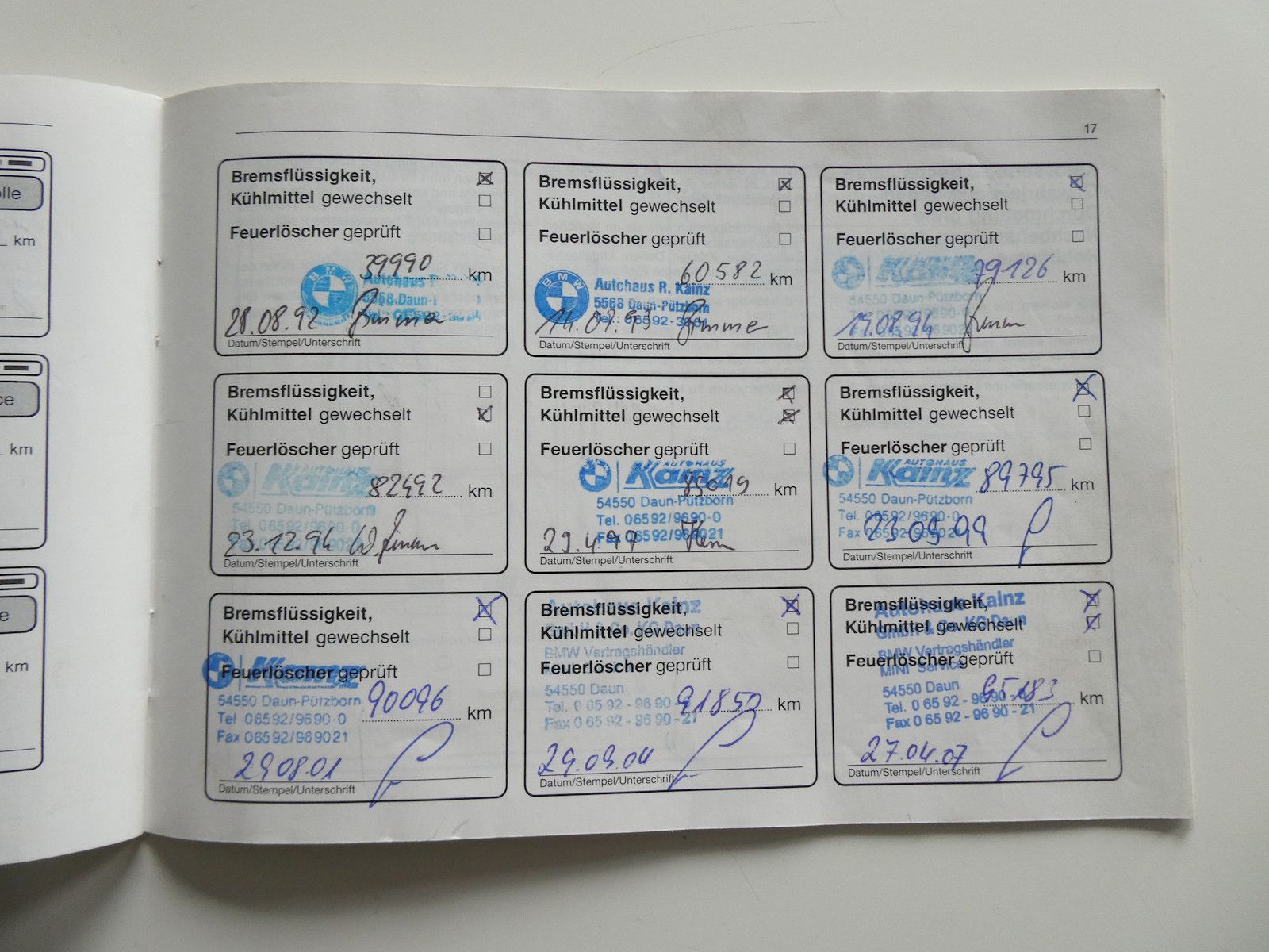 BMW 850 850i (E31), deutsche Erstauslieferung