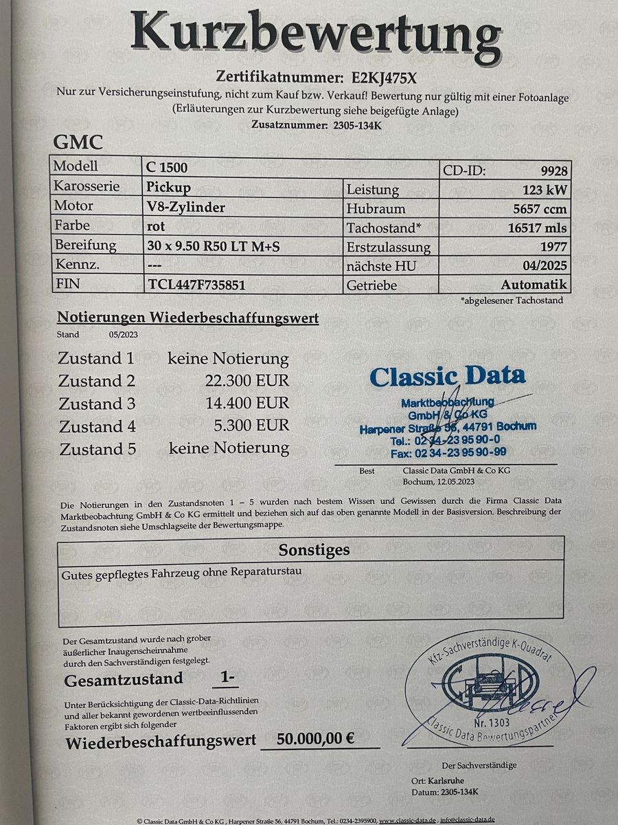 GMC Sierra Sierra Grande, orig.26.500 km, 3 Jahre Garantie