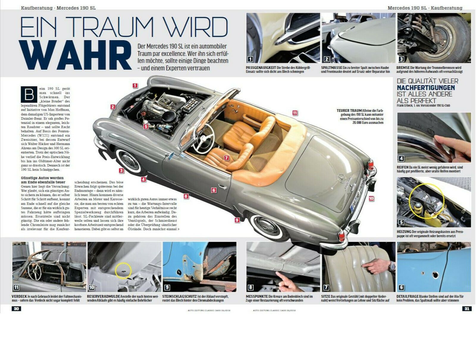 Mercedes-Benz 190 190 SL Projekt, frame-off Restauration nach Wuns