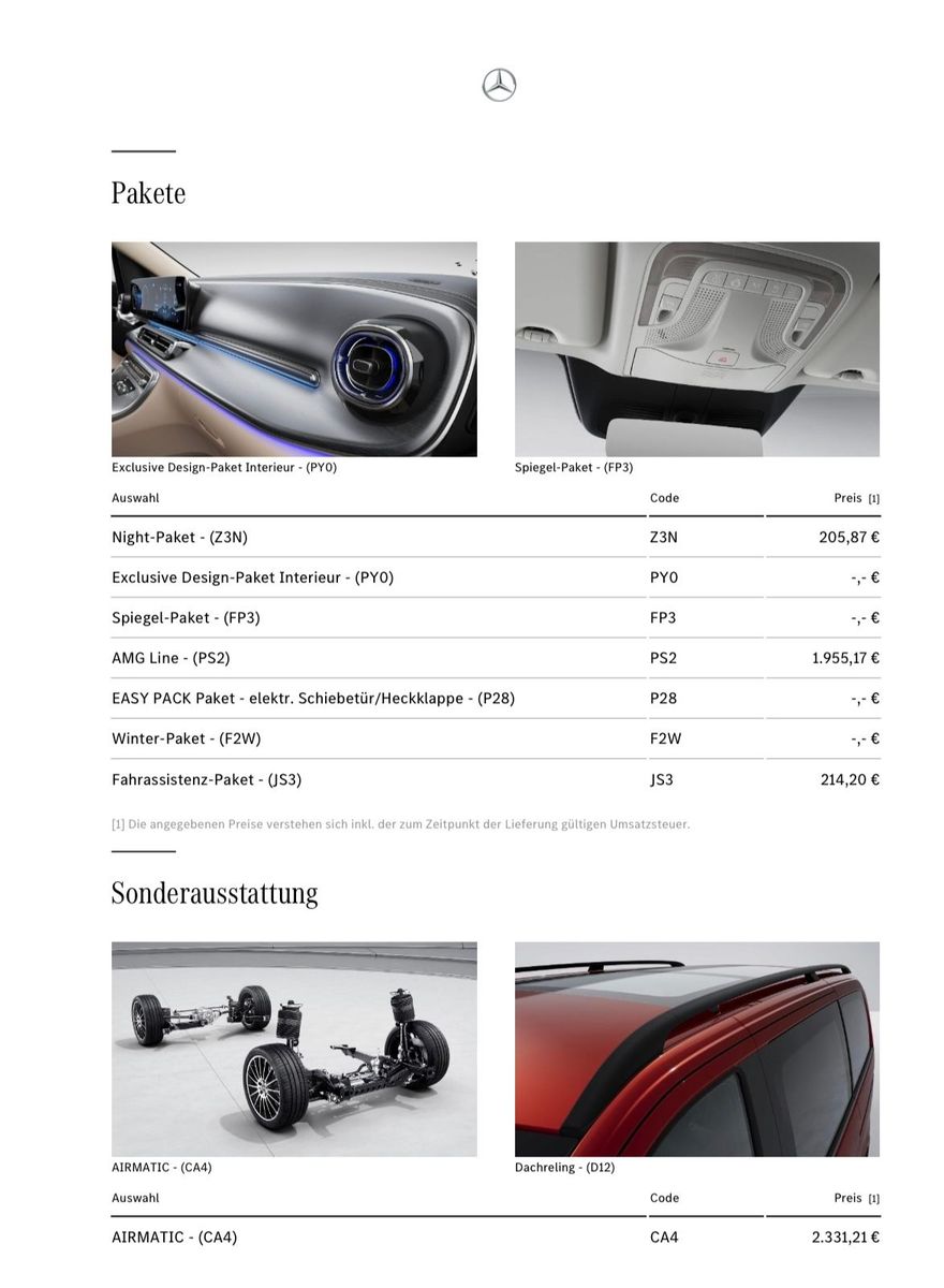 Mercedes-Benz V 300 V 300 d 4M AMG VIP EXTRALONG °2025°NETTO°