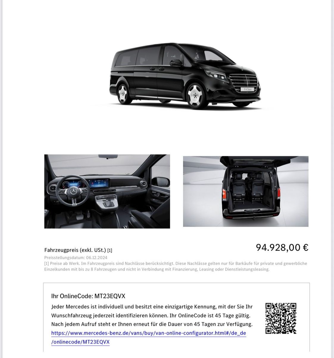 Mercedes-Benz V 300 V 300 d 4M VIP EXCLUSIVE EXTRALONG °2025°NETTO°