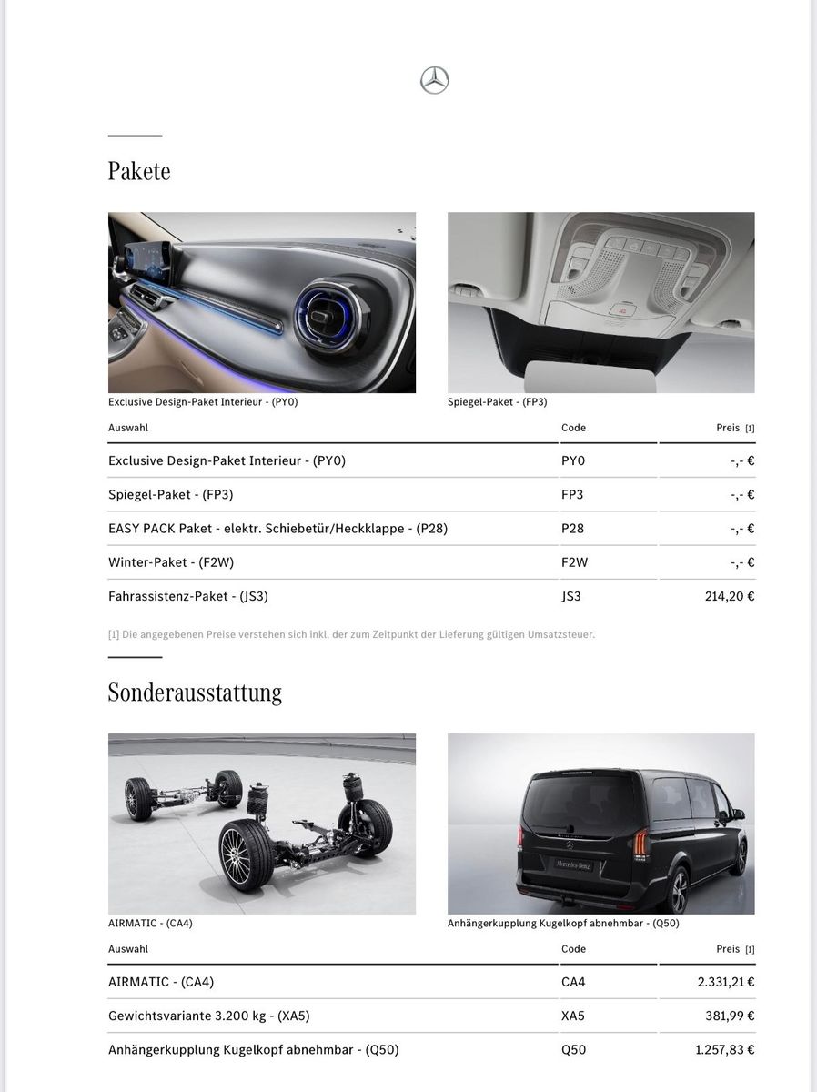 Mercedes-Benz V 300 V 300 d 4M VIP EXCLUSIVE EXTRALONG °2025°NETTO°