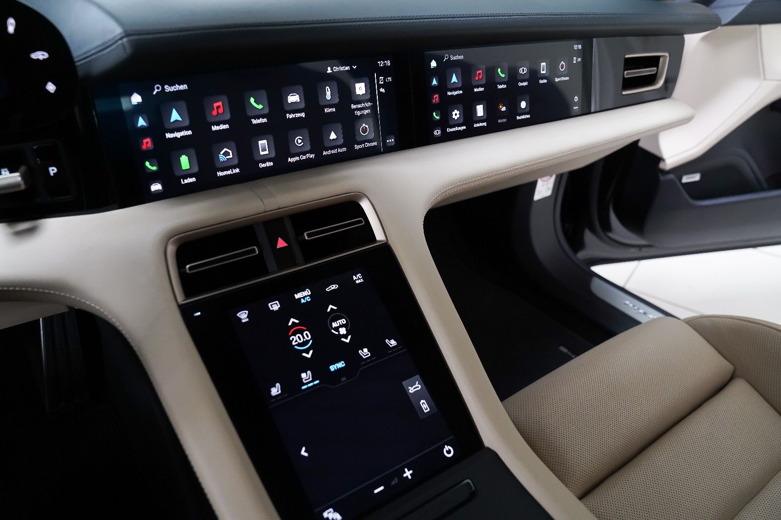 Porsche Taycan Taycan Turbo Beifahrerdisplay Matrix SportDesign
