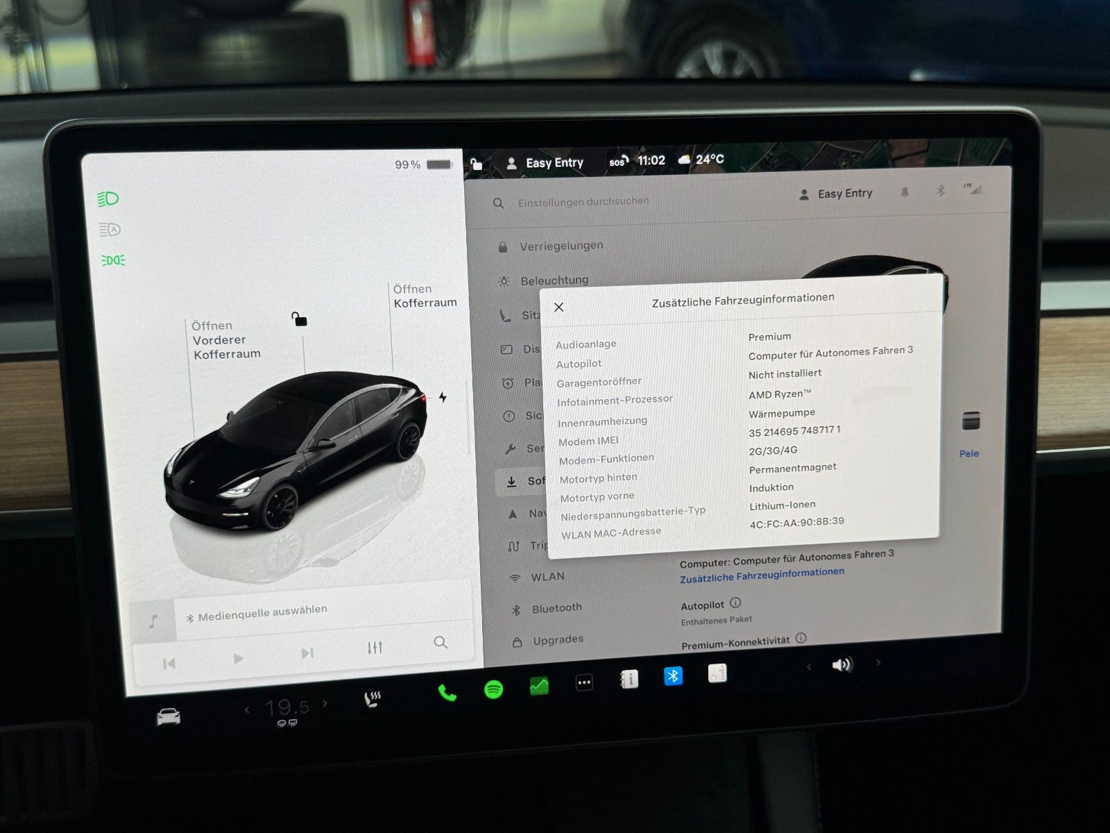 Tesla Model 3 MODEL 3 PERFORMANCE | AP3 | 20INCH | SOLID BLA |