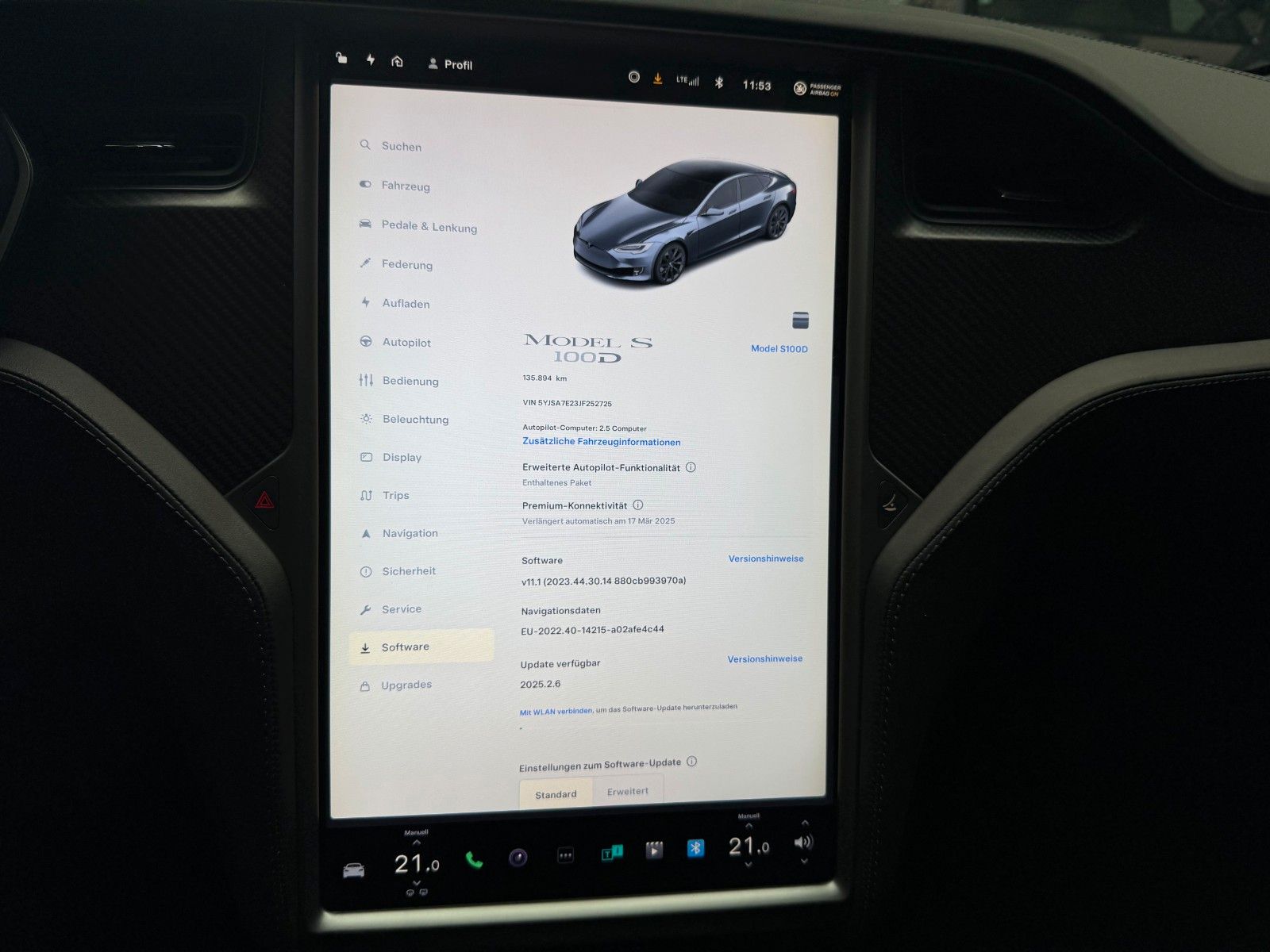 Tesla Model S MODEL S 100D | ENHANCED AP | 21INCH | MCU2 |