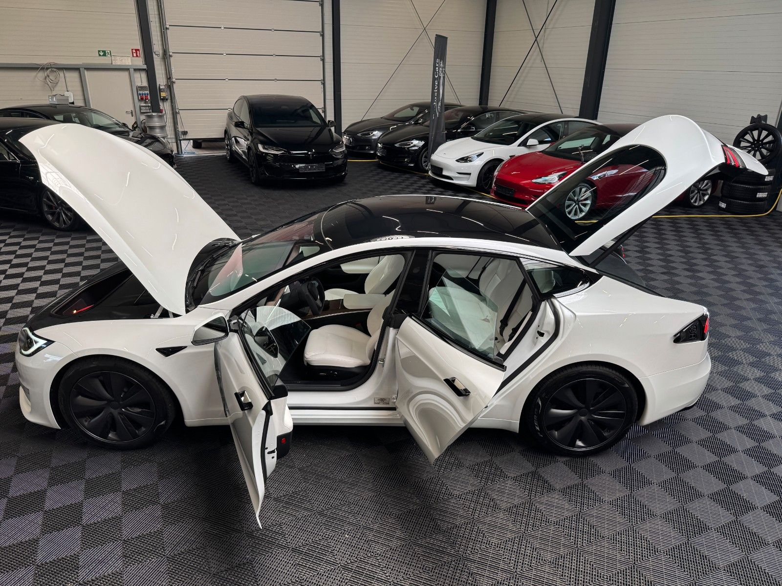Tesla Model S MODEL S PALLADIUM MAXIMAL RANGE | WOOD | AHK |