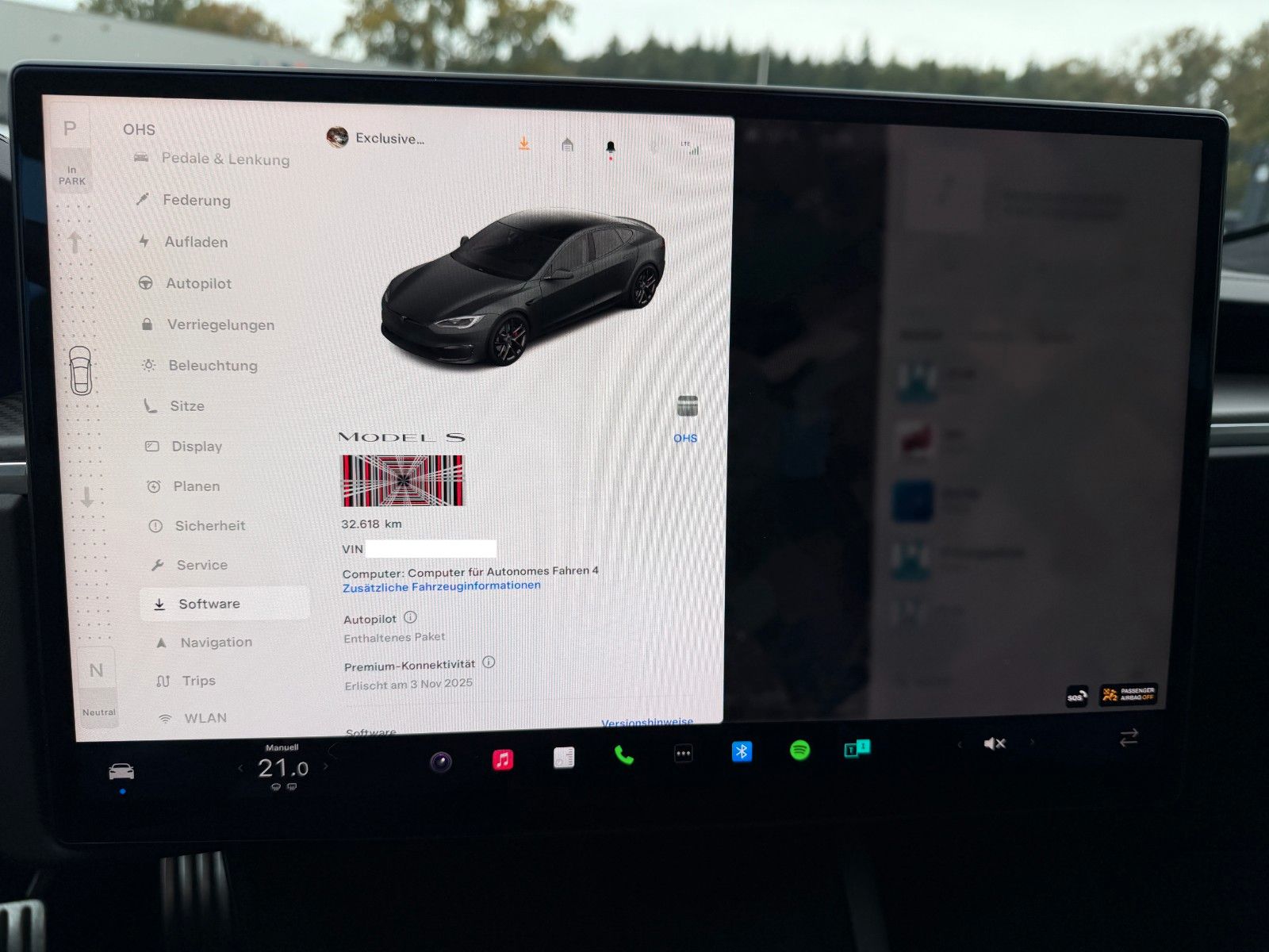 Tesla Model S MODEL S PLAID | NARDO-GREY WRAP | 21&quot; ARACHNID