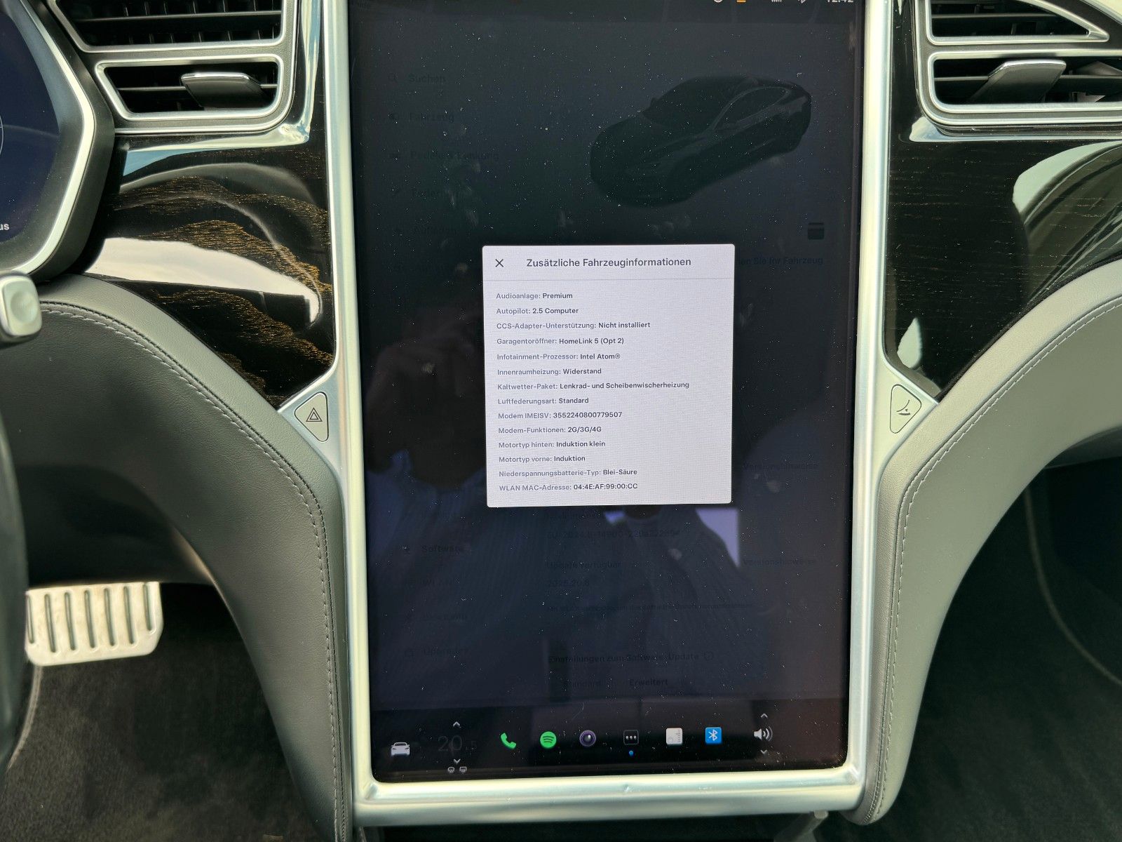 Tesla Model S MODEL S75D | MCU2 | 21INCH | WHITE SEAT |