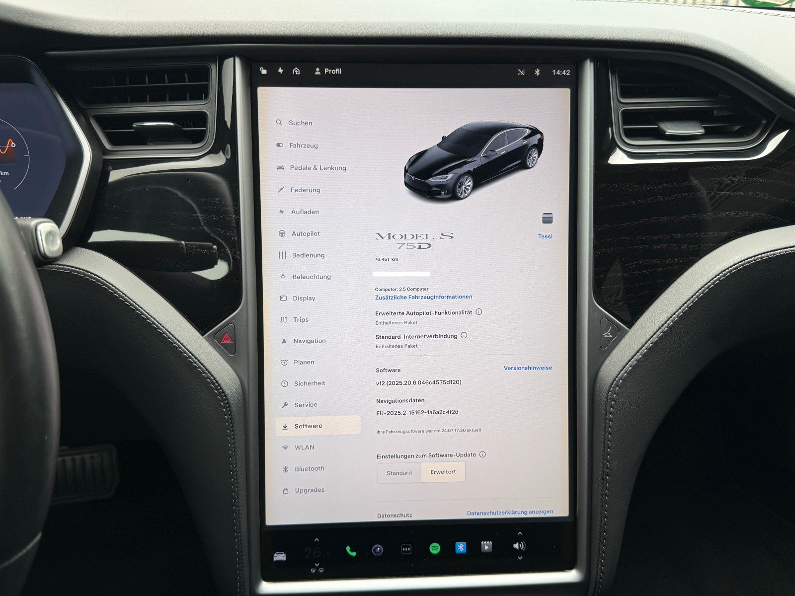 Tesla Model S MODEL S75D | MCU2 | ENHANCED AP |