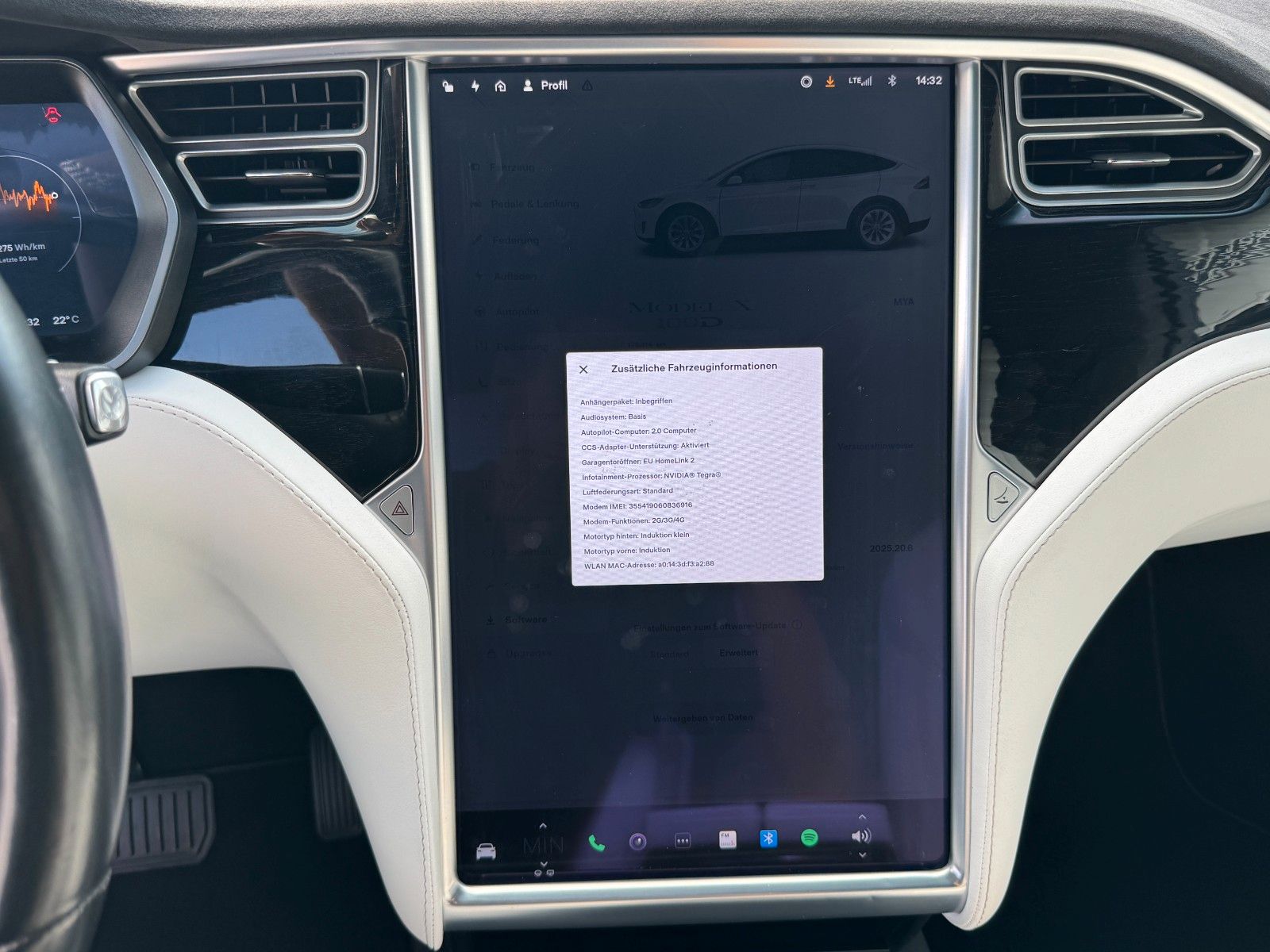 Tesla Model X MODEL X 100D | CCS | WHITE SEAT | 7SEATER |