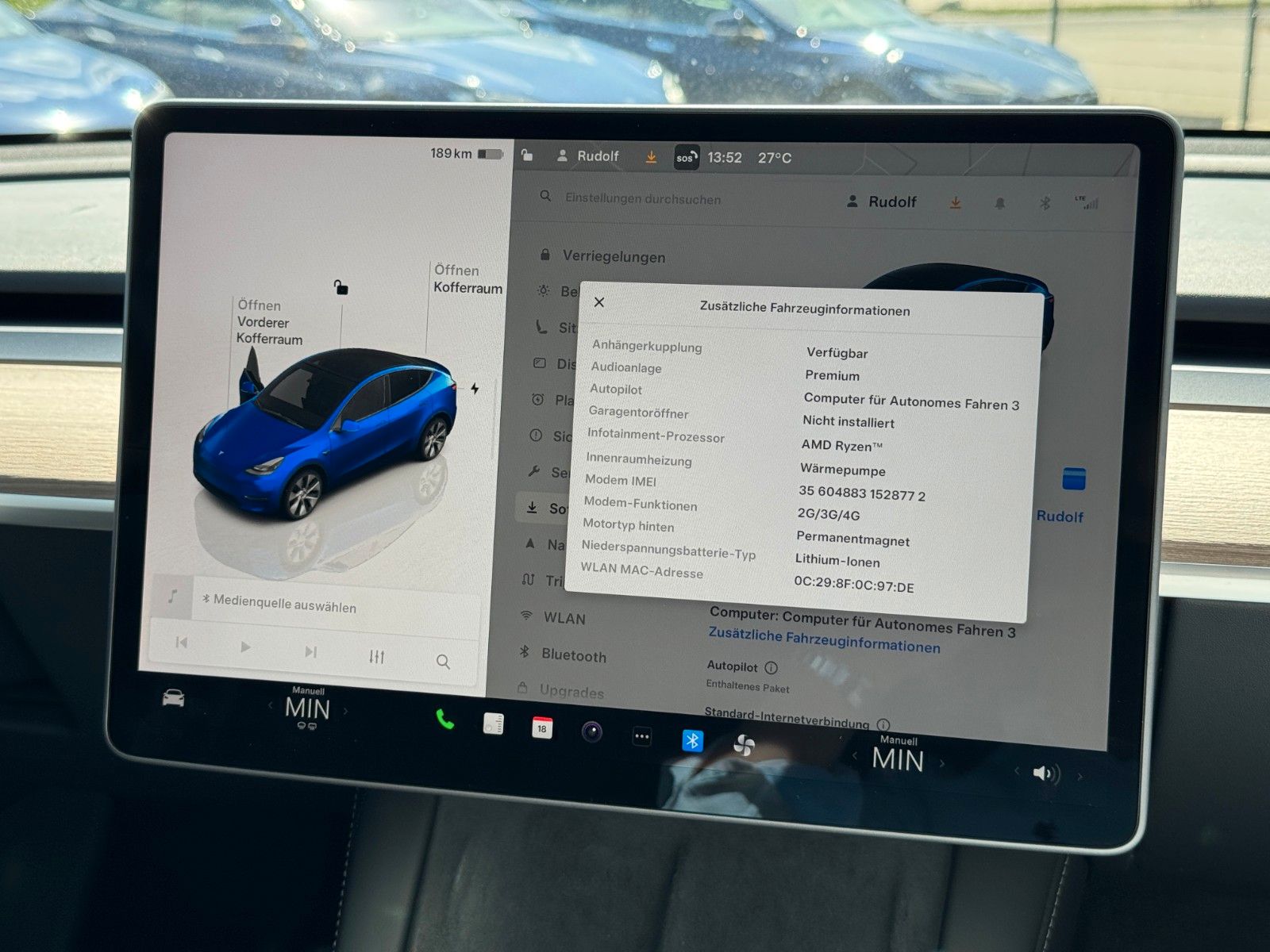 Tesla Model Y MODEL Y LONG RANGE | AMD RYZEN | AP HW 3.0 |AHK